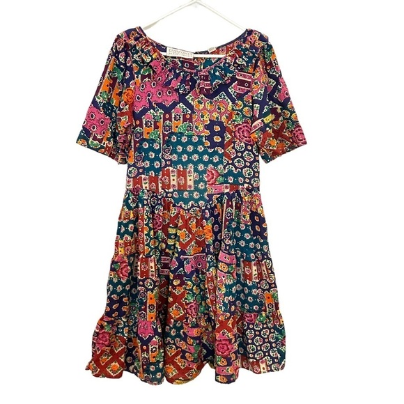 PASSPORTS Pier One Dress Womens Medium Floral Vintage Cottagecore Prairiecore - Picture 1 of 9